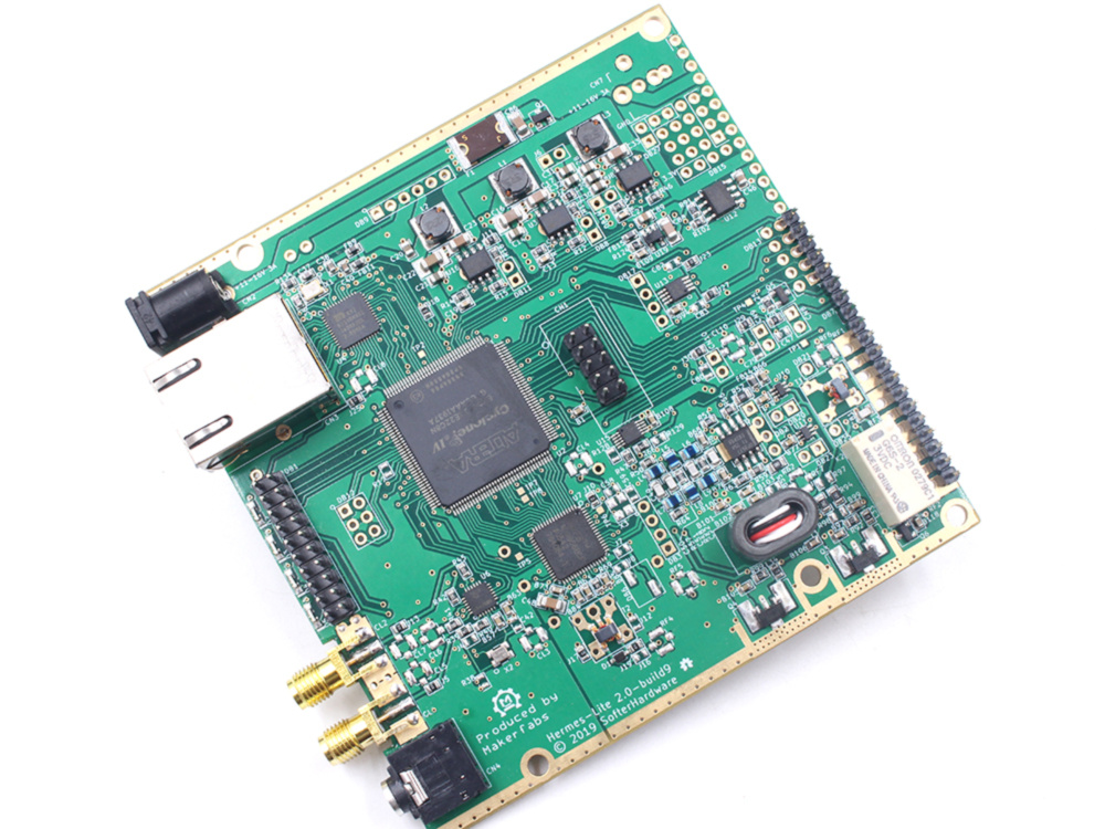 Hermes Lite 2 open hardware HF software-defined radio board
